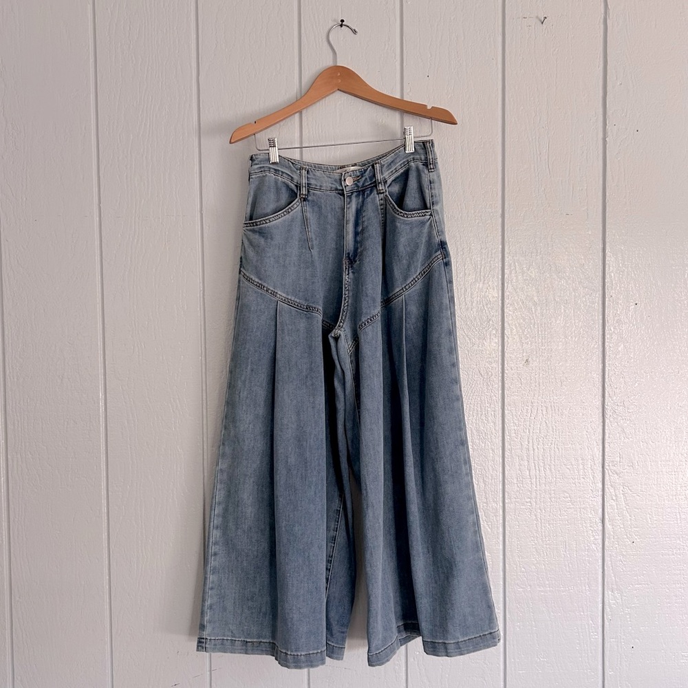 Wide-Leg Denim Jeans ✧ Free People Vibes ✧ NWT ✧ Size S/M